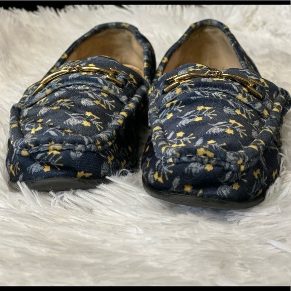 Cabi velvet floral loafers carnavy size 9 - Picture 5 of 13